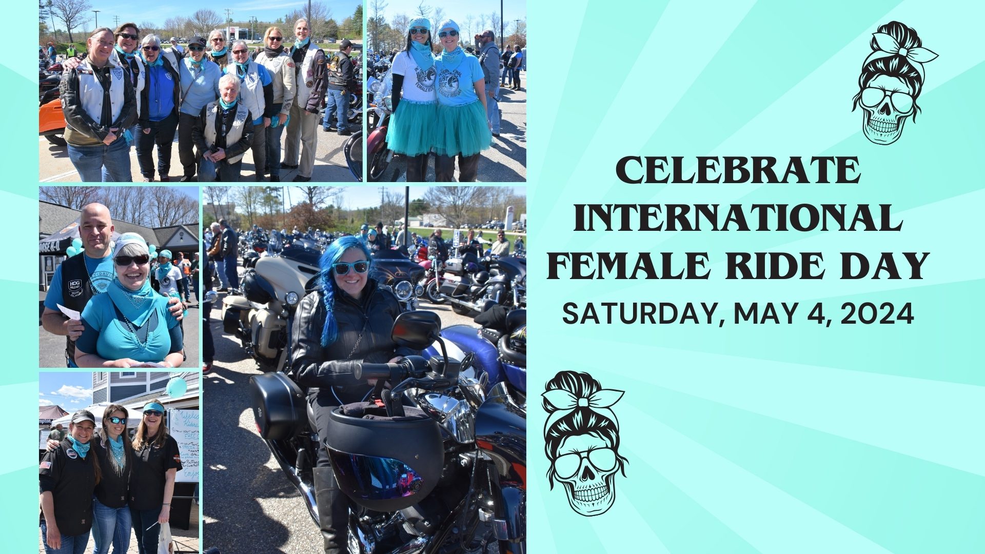 International female deals ride day